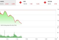 Phiên sáng 19/4: VN-Index lao dốc, rơi thẳng về mốc 1.115 điểm
