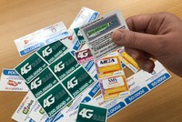 97% lượng thanh toán trong đường dây cờ bạc nghìn tỷ là từ thẻ cào điện thoại. Ảnh: Ngân Hà.