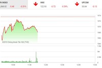 Phiên sáng 16/5: Sắc đỏ chiếm ưu thế, VN-Index điều chỉnh