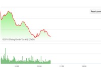 Diễn biến VN-Index phiên sáng nay. Nguồn: TVSI
