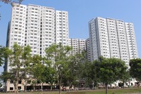 Một dự án nhà ở xã hội do doanh nghiệp tư nhân làm chủ đầu tư tại vùng ven khu Nam TP HCM. Ảnh: Hà Thanh