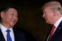 Chủ tịch Trung Quốc Tập Cận Bình và Tổng thống Mỹ - Donald Trump tại Florida  năm 2017. Ảnh: Reuters.