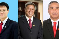 3 tân thứ trưởng: Lê Hải An, Nguyễn Trường Sơn, Phùng Đức Tiến (từ trái qua).