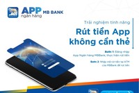 Rút tiền không cần thẻ với App của MBBank