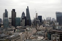 Một góc thủ đô London (Anh) - trung tâm tài chính của châu Âu. Ảnh: Reuters