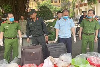 Ketamin tại trụ sở cảnh sát. Ảnh: Q.T