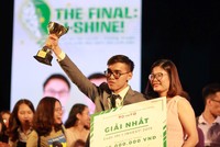 Thí sinh Quách Hà Bình, quán quân I-INVEST! 2019 đến từ trường Đại học Kinh tế Quốc dân.