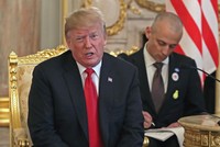 Tổng thống Donald Trump phát biểu tại một sự kiện hôm 27/5. Ảnh: Bloomberg.