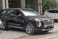 Hyundai Palisade tại trụ sở của Thành Công ở Hà Nội. Xe được nhập về để nghiên cứu thị trường chứ chưa có kế hoạch phân phối. Ảnh: Tới Nguyễn.