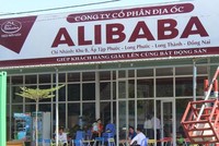 Văn phòng giao dịch của Công ty Địa ốc Alibaba tại ấp Tập Phước, xã Long Phước sẽ bị cưỡng chế trong tháng 9 tới. Ảnh minh họa.