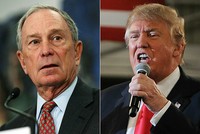Tỷ phú Michael Bloomberg và Donald Trump.