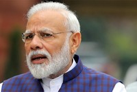 Thủ tướng Ấn Độ Narendra Modi trước phiên họp quốc hội tháng 11/2019. Ảnh: Reuters.