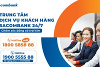 Sacombank thêm số Hotline trung tâm dịch vụ khách hàng 24/7