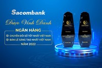 Sacombank đạt 2 giải thưởng quốc tế từ International Business Magazine