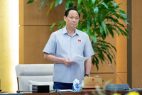 Phó chủ tịch Quốc hội Trần Quang Phương điều hành phiên thảo luận.