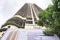 Nhiều dự án nhà ở đang được thế chấp tại ngân hàng (Trong ảnh: Dự án QMS Top Tow-er).