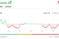 Dòng tiền suy yếu, thị trường giảm nhẹ trong phiên chiều 22/8