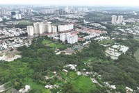 Dự án Khu dân cư 6A Bình Chánh nhìn từ trên cao.