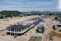 Dự án Khu đô thị Bắc Hà Thanh đang được đẩy nhanh tiến độ thi công.