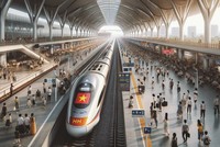 Phối cảnh một nhà ga đường sắt tốc độ cao Bắc – Nam.