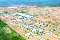 Một phần Khu công nghiệp Becamex Bình Định. Ảnh: Chí Thiện.