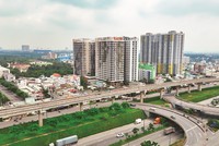 Dự án chung cư The East Gate tại trung tâm TP. Dĩ An, tỉnh Bình Dương có giá bán từ 28,4-34,8 triệu đồng/m2 (theo Batdongsan.com.vn). Ảnh: Lê Toàn.