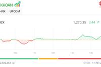 VN-Index nhọc nhằn chinh phục mốc 1.270 điểm trong phiên chiều 13/2