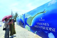 Siêu dự án lấn biển Cần Giờ đã chính thức khởi công. Ảnh: Lê Toàn.