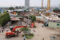 Hiện tại, riêng Hà Nội có 1.448 dự án đang thực hiện giải phóng mặt bằng. Ảnh: Việt Dương.