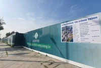 Dự án Eco Smart City đang được quây kín. Ảnh: Lê Toàn.