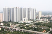 Đường sắt trên cao Hà Nội đang kích thích các dự án bất động sản theo mô hình TOD. Ảnh: Bình Minh.