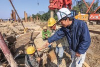 Thi công xây dựng Dự án cầu Tứ Liên - TP.Hà Nội