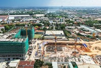 Dự án Monrei Saigon đang đẩy nhanh tiến độ thi công. Ảnh: Việt Dũng.