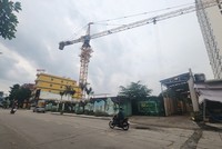 Quang cảnh im ắng tại dự án STown Phúc An 2. Ảnh: Việt Dũng.