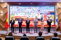 Lễ công bố xuất khẩu lô thịt gà chế biến đầu tiên của Việt Nam sang thị trường Hàn Quốc.