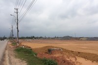 Một dự án khu dân cư thương mại đang được thực hiện tại  TP. Đồng Hới, Quảng Bình.