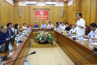 Chủ tịch UBND tỉnh Quảng Trị Nguyễn Đức Chính chủ trì cuộc họp với đại diện Công ty cổ phần Tập đoàn FLC.