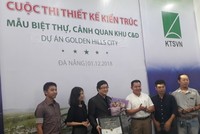 Ban tổ chức trao giải cuộc thi thiết kế kiến trúc mẫu biệt thự, cảnh quan khu C&D – Dự án Golden Hills City.