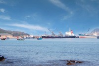 Khu vực cảng biển Hòn La.