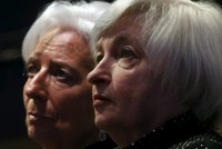 Giám đốc IMF Christine Lagarde (bên trái) và Chủ tịch Fed Janet Yellen (bên phải)