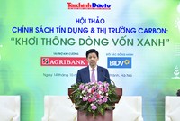 Tổng biên tập Báo Tài chính - Đầu tư Phạm Văn Hoành phát biểu khai mạc Hội thảo. Ảnh: Dũng Minh