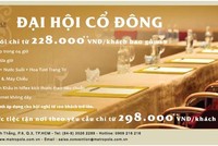 Dịch vụ trọn gói Đại hội cổ đông tại Metropole