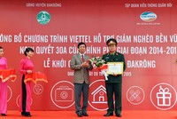 Viettel hỗ trợ 145 tỷ đồng tại 3 huyện vùng sâu