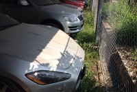 Lô xe sang của Dũng "mặt sắt" bị tạm giữ trong năm 2013.