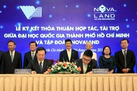 Lễ ký kết giữa Đại học Quốc gia TP.HCM với Tập đoàn Novaland