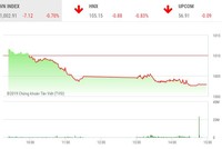 Phiên chiều 18/11: Dòng bank đuối sức, VN-Index giảm sâu