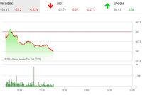 Phiên sáng cuối năm 31/12: Áp lực bán gia tăng, thị trường chìm trong sắc đỏ