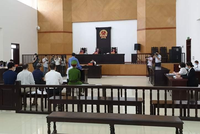 Quâng cảnh phiên tòa phúc thẩm.