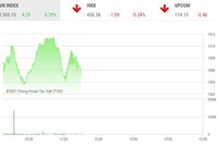 Phiên giao dịch sáng 26/11: VIC đỡ cả thị trường, nhiều mã lập đỉnh 2