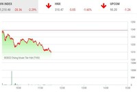 Giao dịch chứng khoán sáng 13/5: Lực bán dâng cao, VN-Index tiếp tục giảm sâu